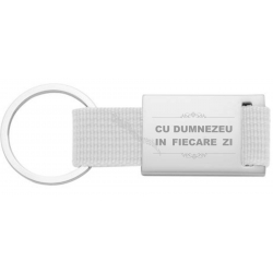 Breloc metal Cu Dumnezeu in fiecare zi!